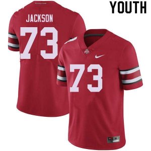 NCAA Ohio State Buckeyes Youth #73 Jonah Jackson Red Nike Football College Jersey EQI7045FE
